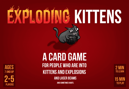 Banner of the game 'Exploding Kittens'
